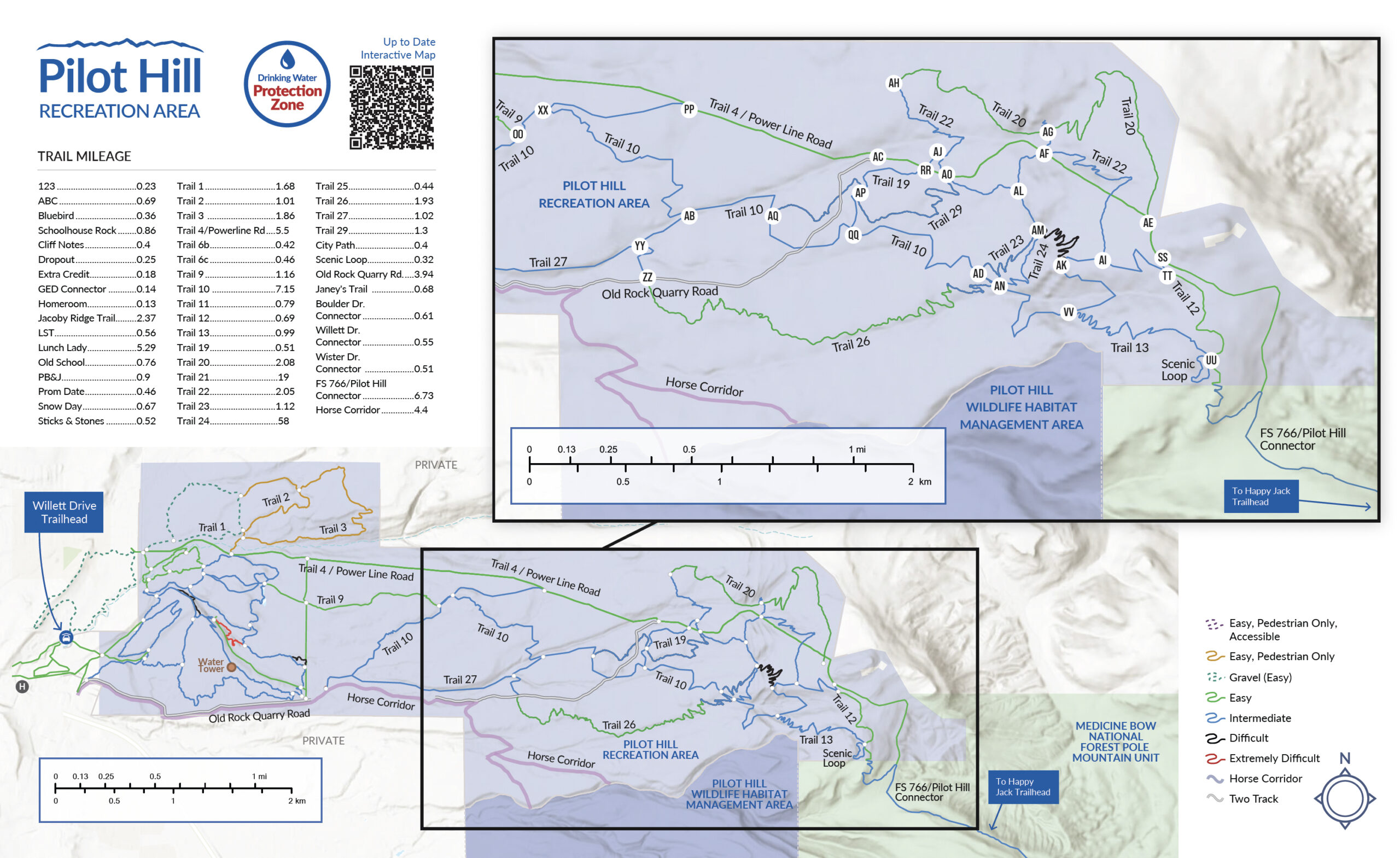 Upper trail maps